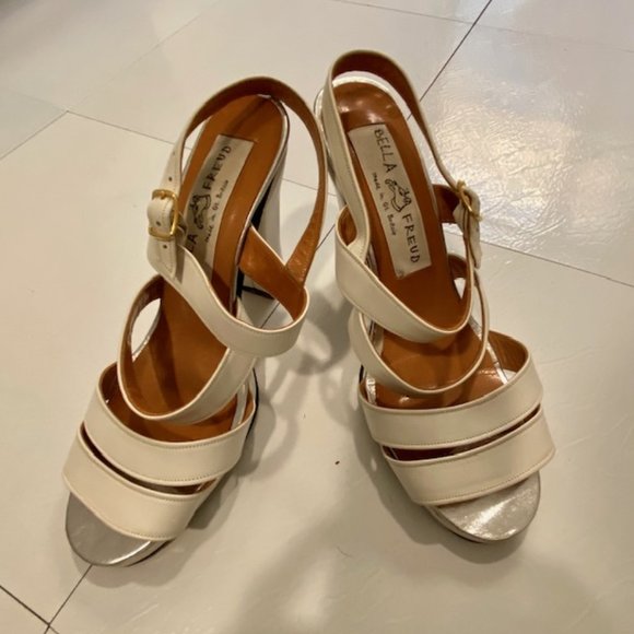 Bella Freud Shoes Bella Freud White Strap Heels Us 885